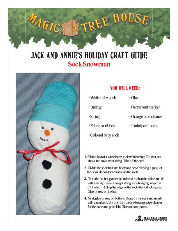 Jack and Annie's Magic Tree House Holiday Crafts Guide