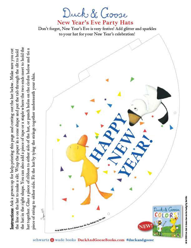 Duck & Goose New Year's Eve Party Hats